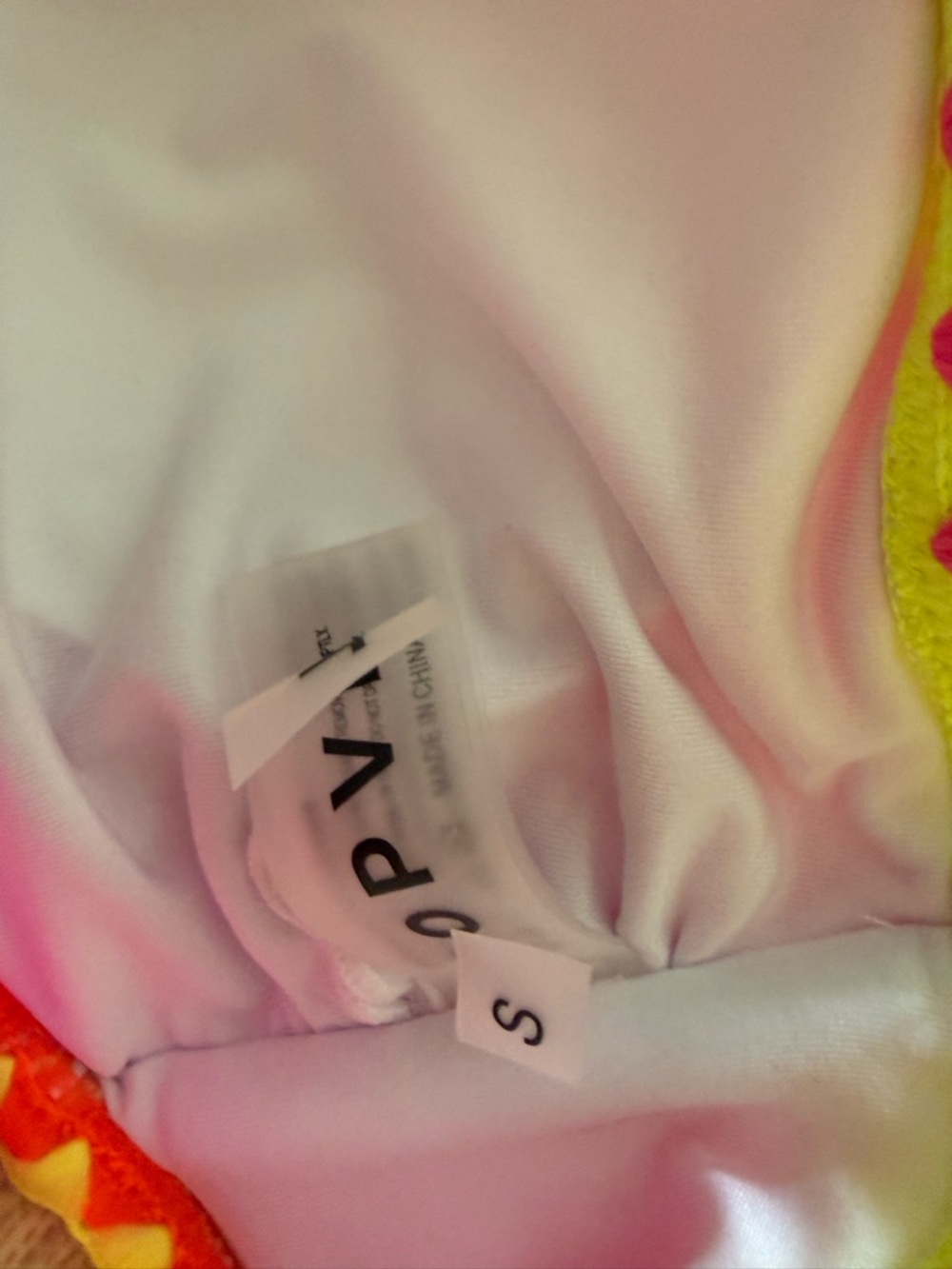 Brand New Popvil Neon Fichsia & Yellow Bikini Set - Picture 7 of 8